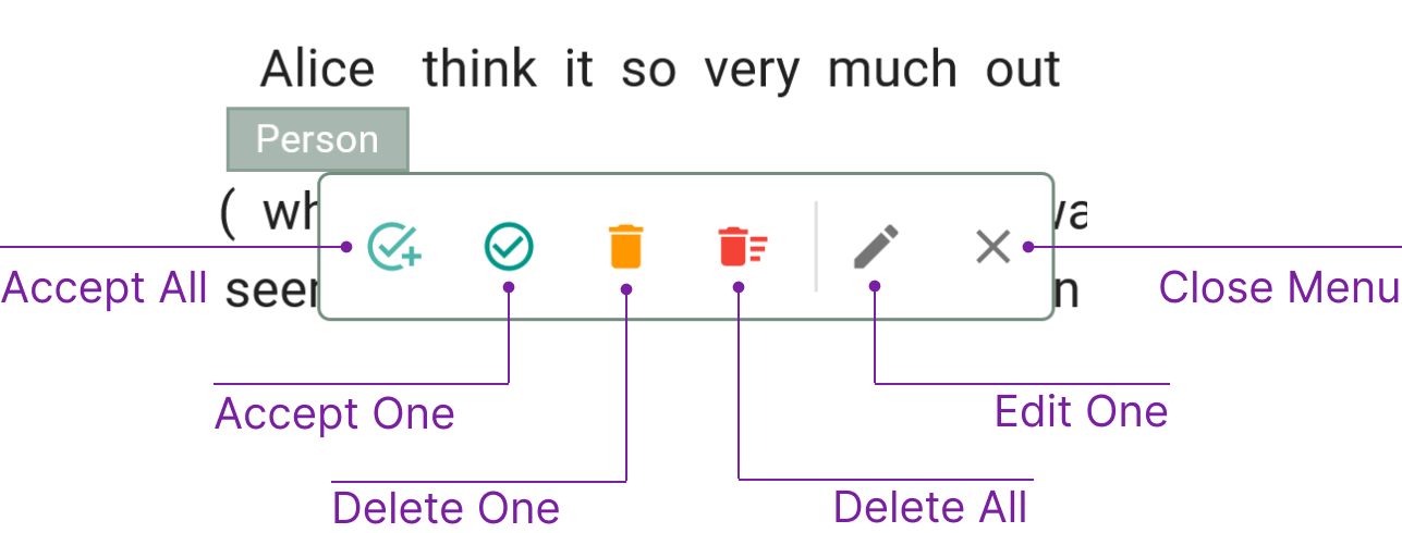 QuickGraph Annotation View - Entity Context Menu and Actions - Suggested