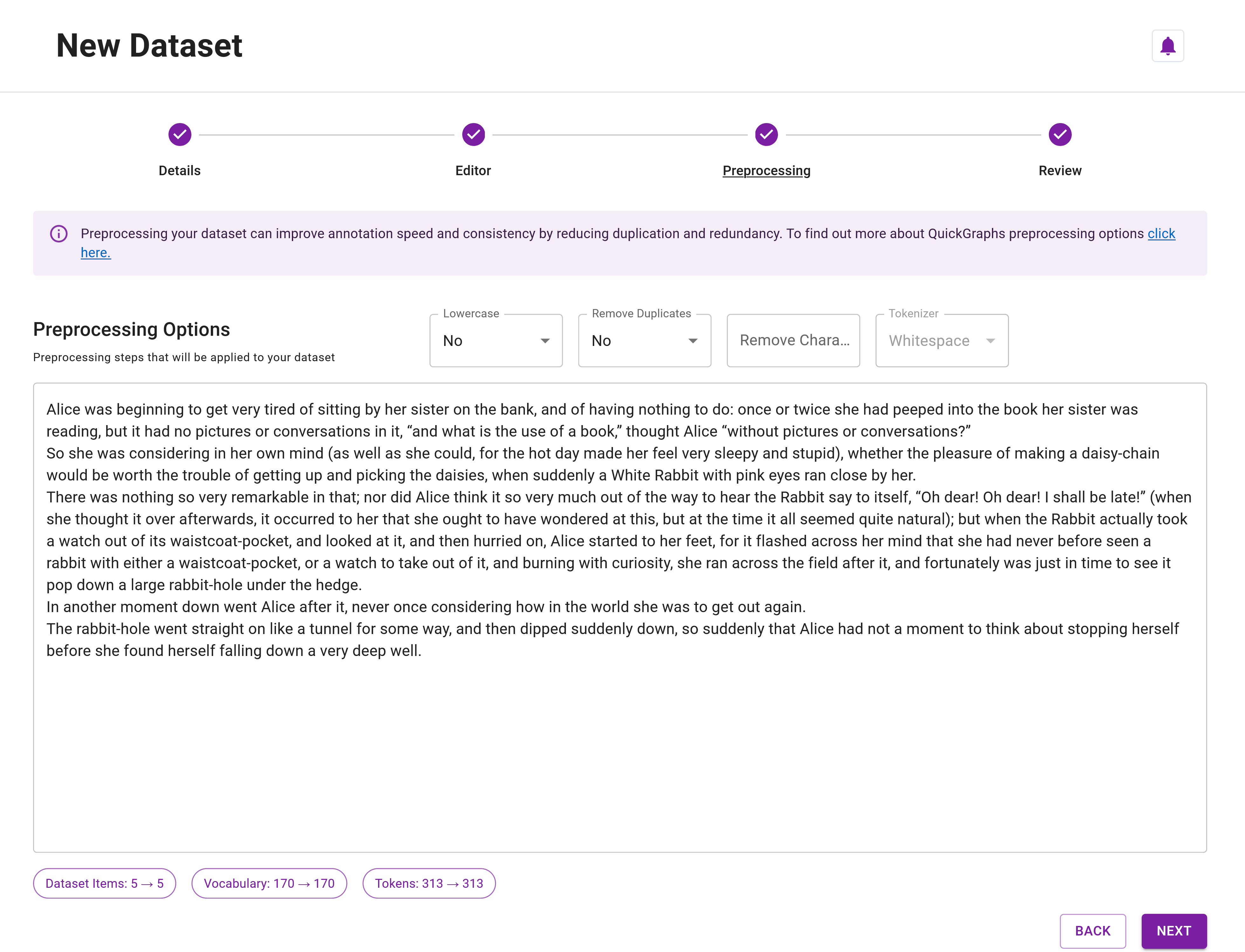 Tutorial Dataset Creation - Preprocessing