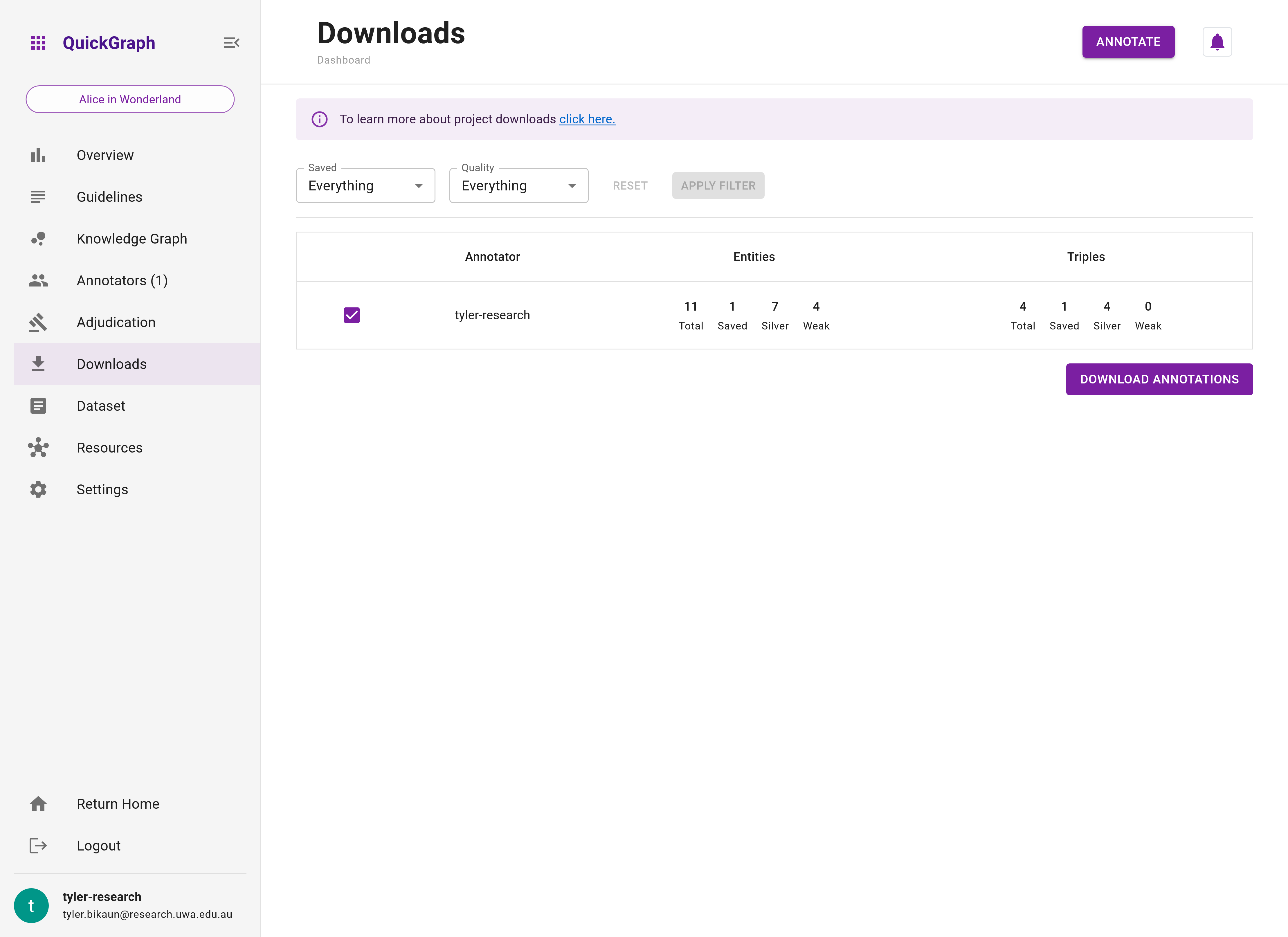 Tutorial Project Dashboard - Download