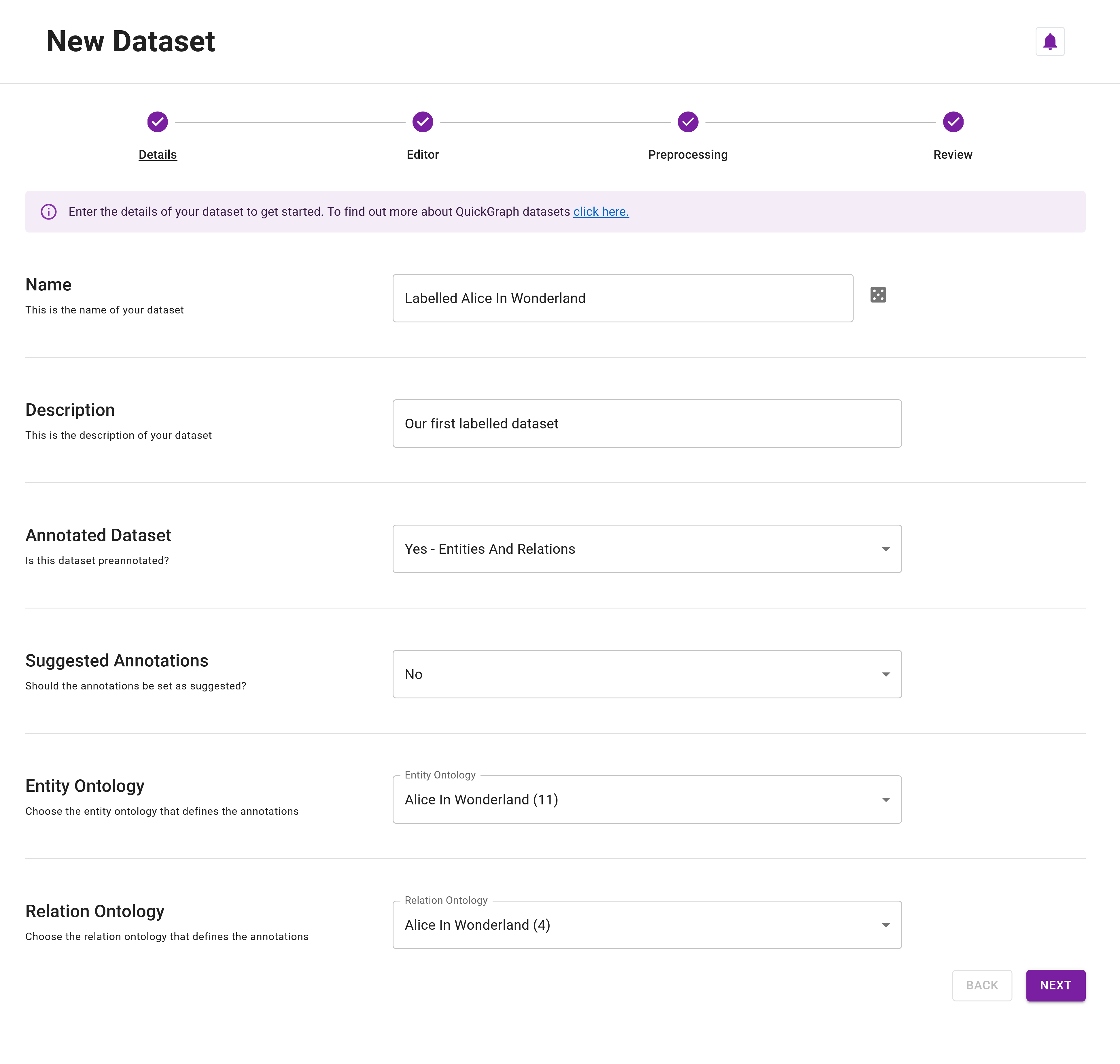 Advanced Tutorial (Preannotated Project) - Preannoated Dataset Details