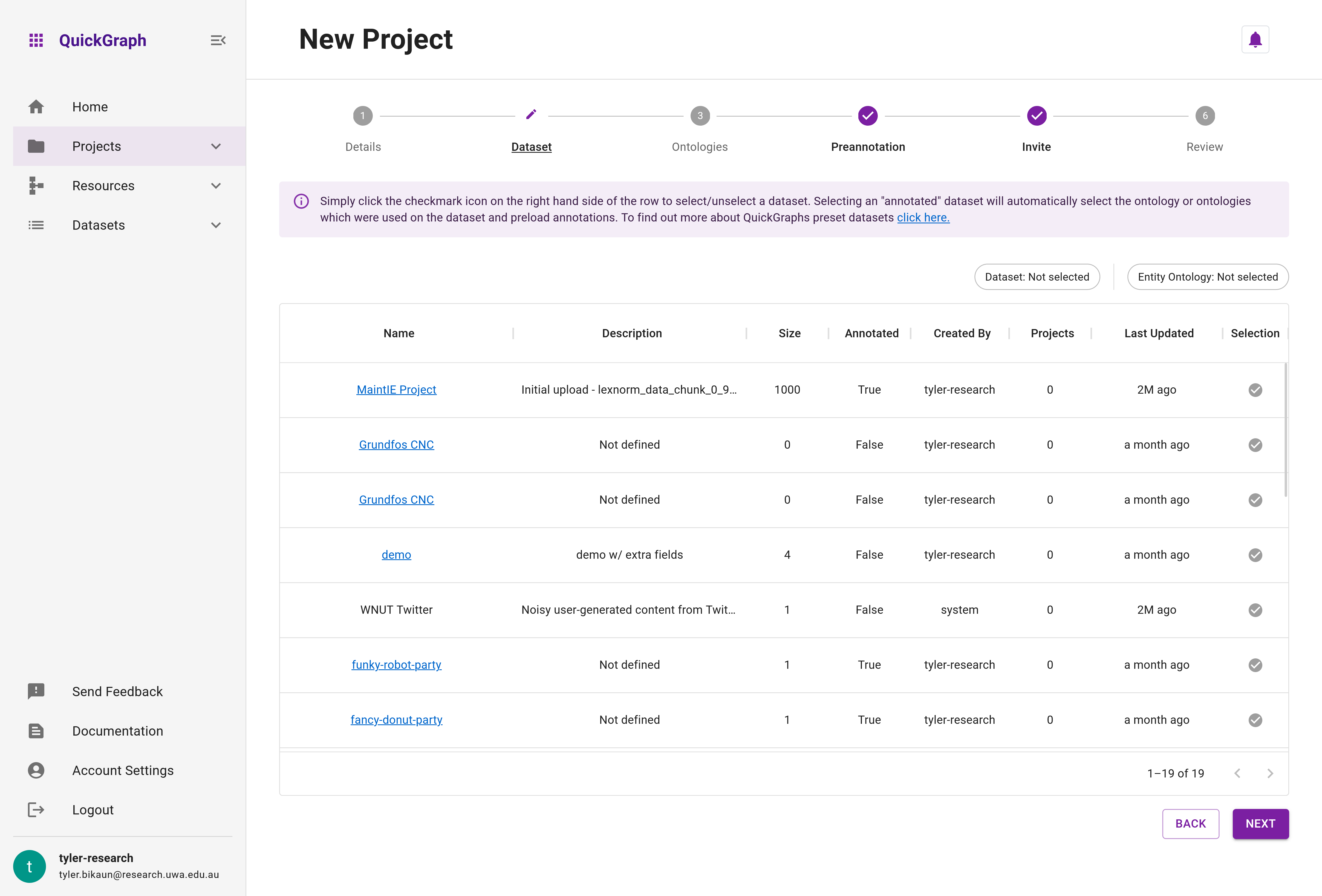 QuickGraph Projects Explorer