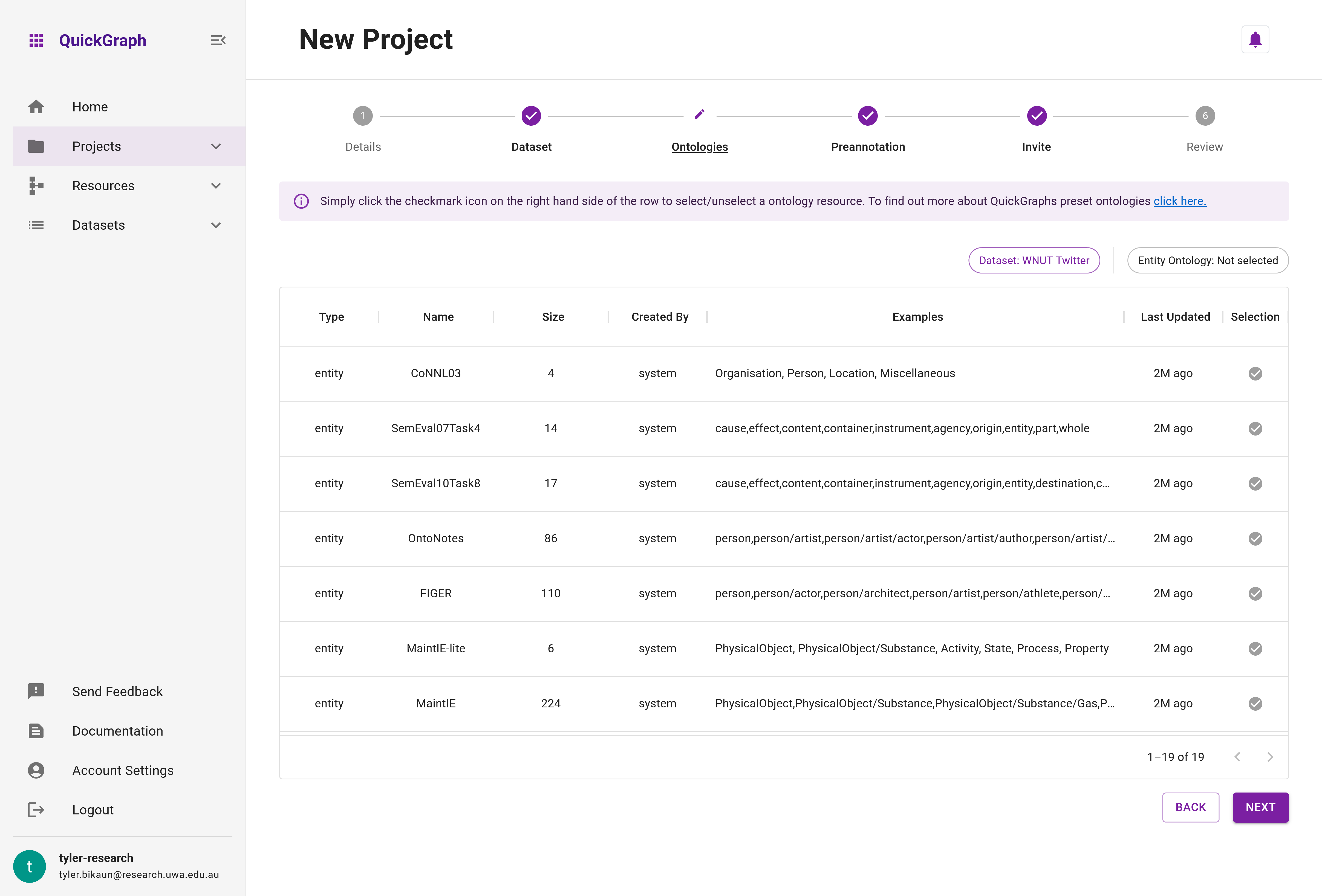 QuickGraph Projects Explorer