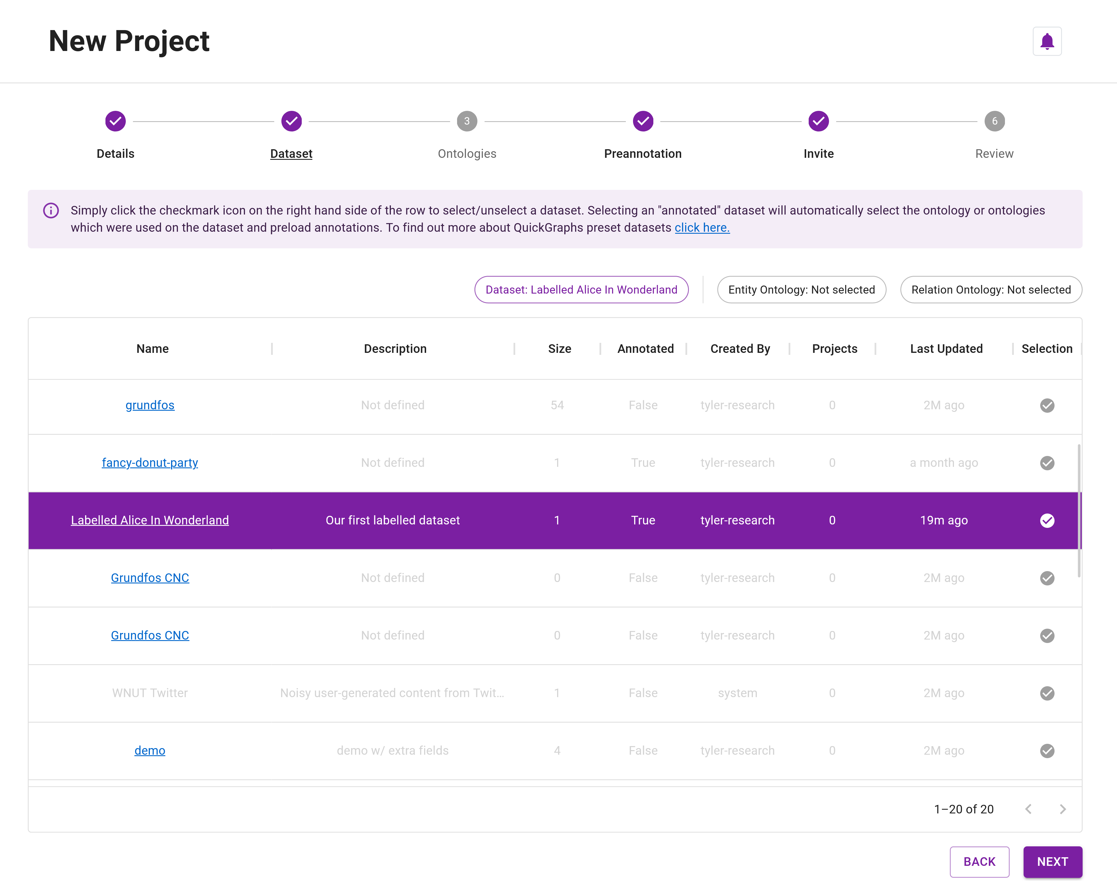 Advanced Tutorial (Preannotated Project) - Project Dataset