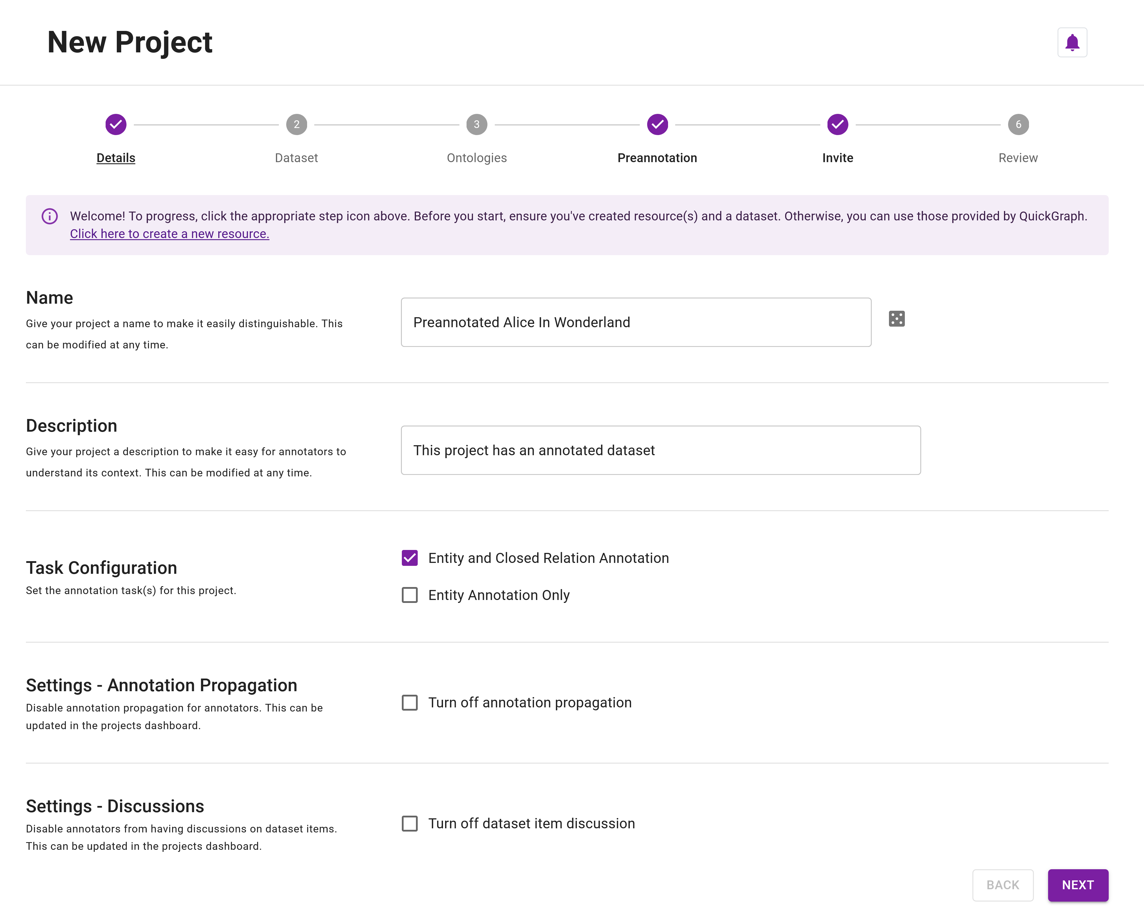 Advanced Tutorial (Preannotated Project) - Project Details